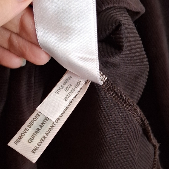 Madewell Dark Brown FauzWrap Blouse - Picture 5 of 7